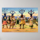 Arizona Apache Indians Devil Dance Poster (Voorkant)