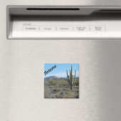 Arizona Apache Trail Cactus Photo Magnet (In Situ (Lave-vaisselle))