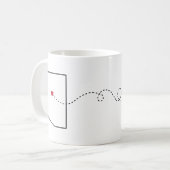 Arizona au Minnesota - Heart2Heart Coffee Mug (Devant gauche)