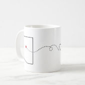 Arizona au Montana - Heart2Heart Coffee Mug (Devant gauche)