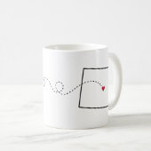 Arizona au Wyoming - Coeur2Coeur Coffee Mug (Devant droit)