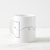 Arizona au Wyoming - Coeur2Coeur Coffee Mug (Devant gauche)