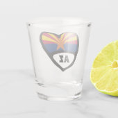 Arizona, AZ-staatsvlag in het hart Shot Glas (Achterkant)