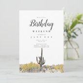 Arizona Birthday Weekend Invitation (Debout devant)