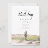 Arizona Birthday Weekend Invitation (Devant)