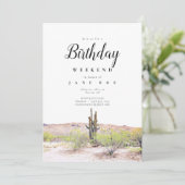 Arizona Birthday Weekend Invitation (Debout devant)