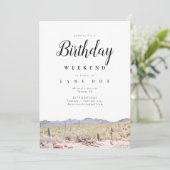 Arizona Birthday Weekend Invitation (Debout devant)