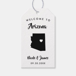 Arizona bruiloft welkomsttas Labels voor hotelgast Cadeaulabel
