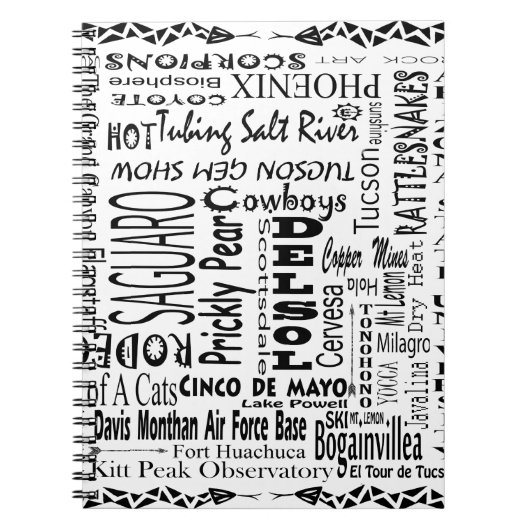 Arizona Buzz Words Notitieboek (Voorkant)