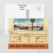 Arizona, Cabana Lodge Briefkaart (Voorkant / Achterkant)