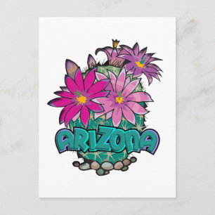 Arizona Cactus Blooms Briefkaart