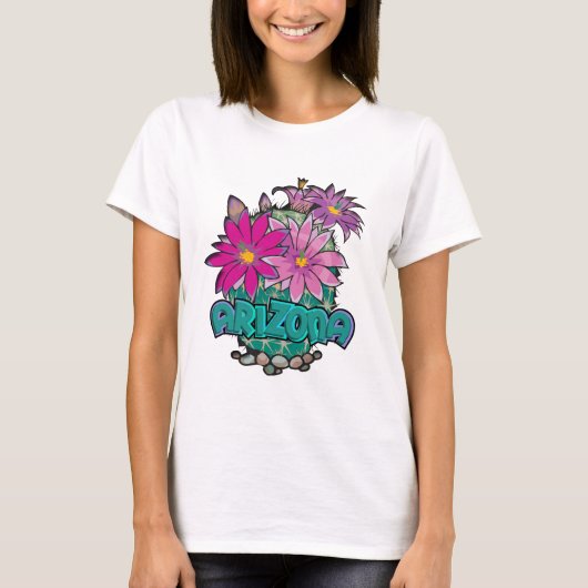 Arizona Cactus Blooms T-shirt (Voorkant)