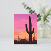 Arizona Cactus Desert Briefkaart (Staand voorkant)