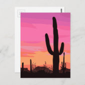 Arizona Cactus Desert Briefkaart (Voorkant / Achterkant)