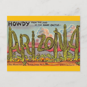 Arizona Cactus Groeten Briefkaart