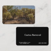 Arizona Cactus La Cholla Cartes de visite (Devant / Derrière)