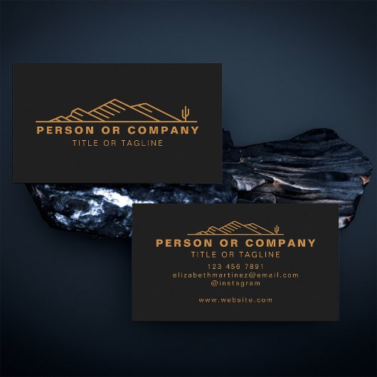 Arizona cactus landschapsarchitectuur of onroerend visitekaartje