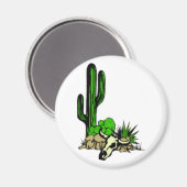 Arizona Cactus Magnet Magneet (Voorkant / Achterkant)