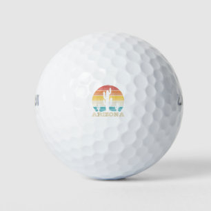 Arizona Cactus Vintage Retro Desert Souvenir Gift Golfballen