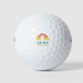 Arizona Cactus Vintage Retro Desert Souvenir Gift Golfballen