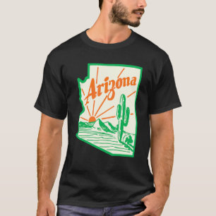 Arizona Cactus Vintage Travel T-shirt