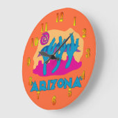 Arizona Cactus Wall Clock Grote Klok (Hoek)