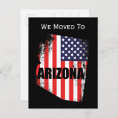 Arizona Carte American Flag Freedom Moving (Devant / Derrière)