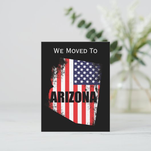 Arizona Carte American Flag Freedom Moving (Debout devant)