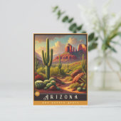 Arizona | Carte postale État hyper-réaliste (Debout devant)