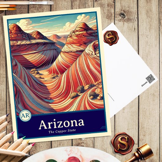 Arizona | Carte postale ombragée style Anime