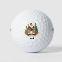 Arizona Christmas with Santa Claus on golf ball  Golfballen