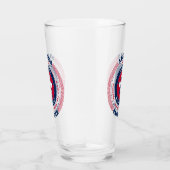 Arizona Circular Typography Design Glas (Rechts)