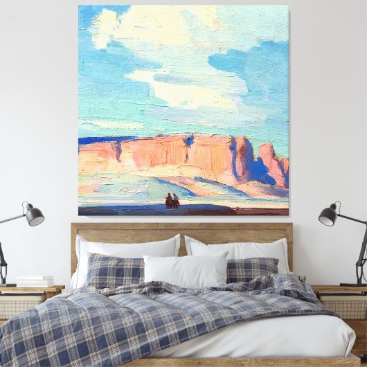 Arizona Clouds van Edgar Payne Canvas Afdruk (Insitu (Slaapkamer))