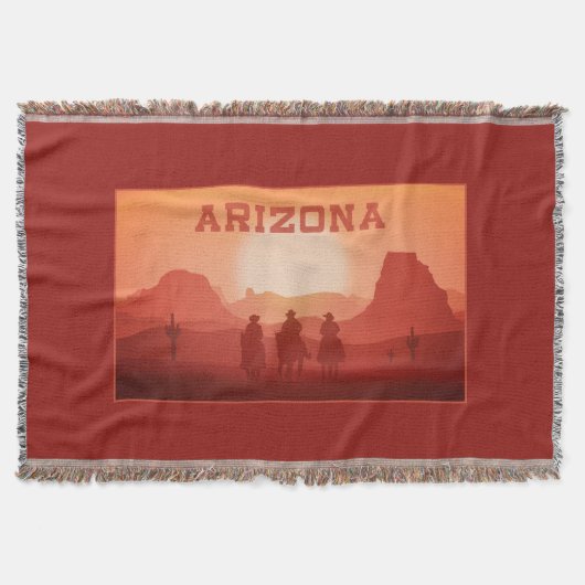 Arizona coucher de soleil lancer couverture (Devant)