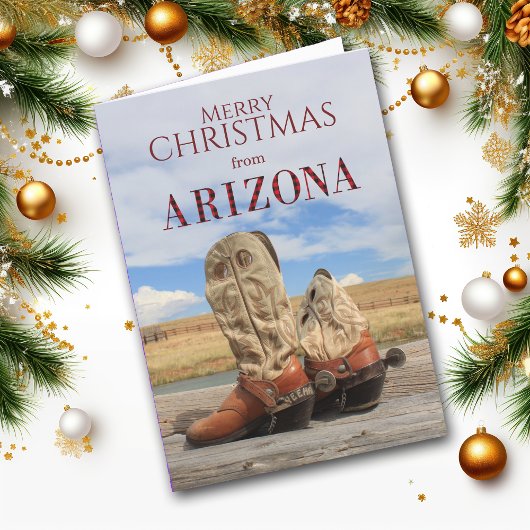 Arizona Cowboy Boot Yeeha Carte de Noël