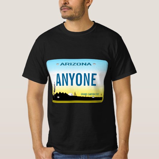 Arizona Custom License Bord T-shirt (Voorkant)