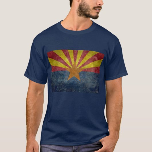 Arizona, de 48e vlag van de staat t-shirt (Voorkant)