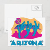 Arizona Desert Blue Briefkaart (Voorkant / Achterkant)