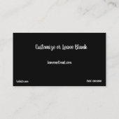 Arizona Desert Cactus Sunset Carte de visite (Dos)