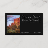 Arizona Desert Cactus Sunset Carte de visite (Devant)