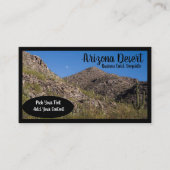 Arizona Desert Cactus Sunset Visitekaartje (Voorkant)