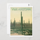 Arizona Desert Cactus Travel Briefkaart (Voorkant / Achterkant)