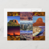 Arizona Desert Collage Briefkaart (Voorkant / Achterkant)