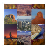 Arizona Desert Collage Tegeltje (Voorkant)