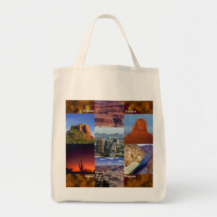 Arizona Desert Collage Tote Bag
