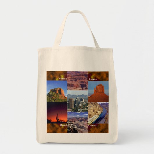 Arizona Desert Collage Tote Bag (Voorkant)