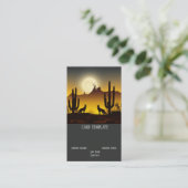 Arizona Desert Coyote Wolf Carte de visite (Debout devant)