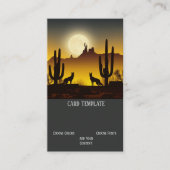 Arizona Desert Coyote Wolf Carte de visite (Devant)