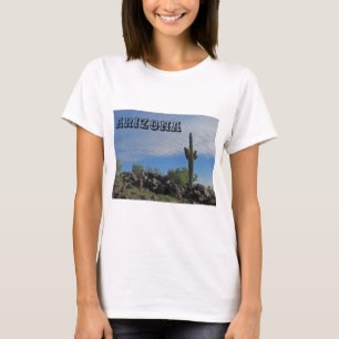 Arizona Desert Landschap Saguaro Cactus Foto T-shirt