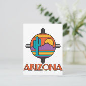 Arizona Desert Mandala Briefkaart (Staand voorkant)